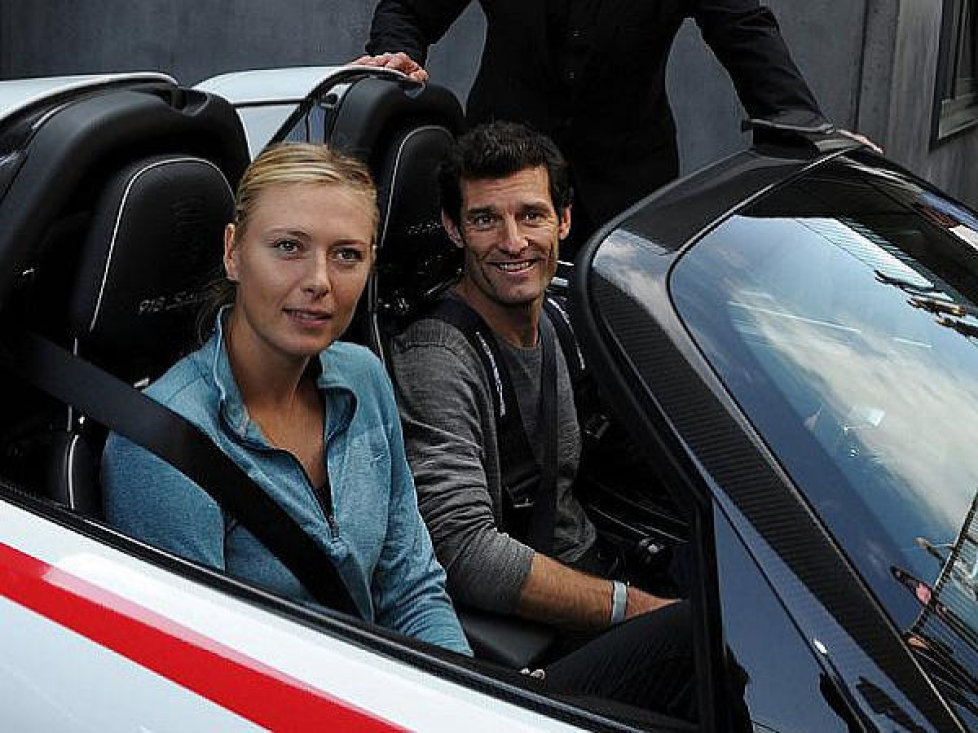 Tennisstar Maria Sharapova, Rennfahrer Mark Webber