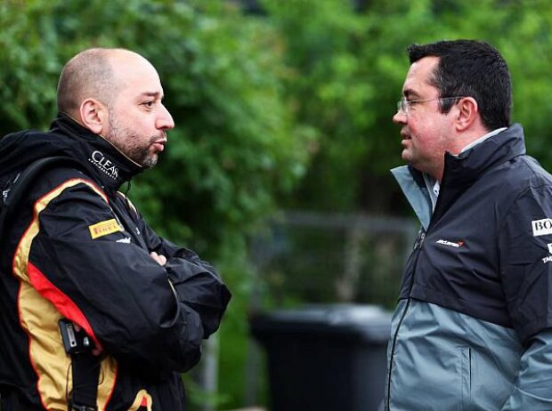 Eric Boullier, Gerard Lopez Eric Boullier, Gerard Lopez