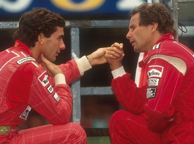 Titel-Bild zur News: Ayrton Senna, Gerhard Berger