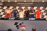 Esteve Rabat, Jorge Lorenzo, Daniel Pedrosa, Marc Marquez, Valentino Rossi und Cal Crutchlow 