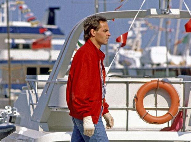 Gerhard Berger als Zuschauer in Monte Carlo 1989