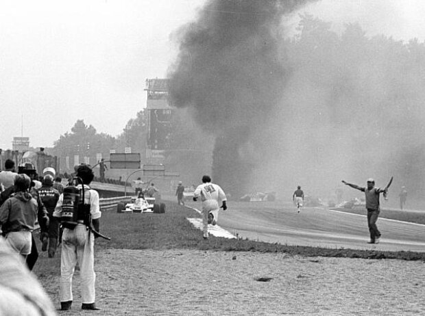 Ronnie Petersons Feuerunfall in Monza 1978