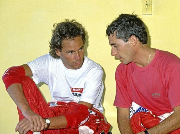 Gerhard Berger und Ayrton Senna 1989