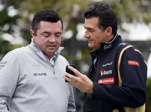 Eric Boullier, Federico Gastaldi Titel-Bild zur News: Eric Boullier, Federico Gastaldi
