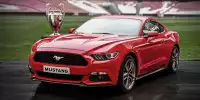 Ford Mustang im Lissaboner Stadion Auto-Medienportal.Net/Ford
