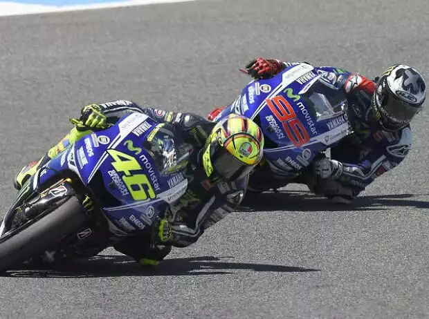 Titel-Bild zur News: Jorge Lorenzo, Valentino Rossi