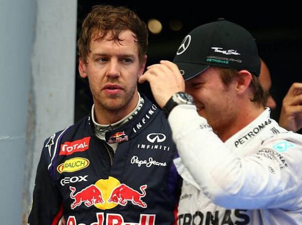 Titel-Bild zur News: Sebastian Vettel, Nico Rosberg