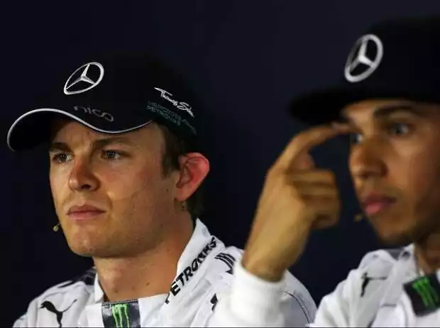 Titel-Bild zur News: Nico Rosberg, Lewis Hamilton