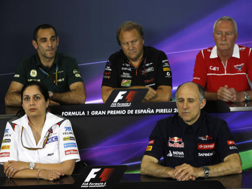 Cyril Abiteboul, John Booth, Monisha Kaltenborn, Franz Tost