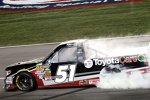 Kyle Busch mit dem Sieger-Burnout