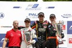 Paul di Resta (HWA-Mercedes), Lucas Auer, Esteban Ocon und Max Verstappen 