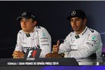 Nico Rosberg (Mercedes) und Lewis Hamilton (Mercedes) 