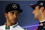 Lewis Hamilton (Mercedes) und Daniel Ricciardo (Red Bull) 