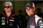 Esteban Gutierrez (Sauber) und Nico Rosberg (Mercedes) 