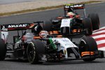 Nico Hülkenberg (Force India) und Sergio Perez (Force India) 