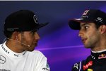 Lewis Hamilton (Mercedes) und Daniel Ricciardo (Red Bull) 