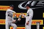 Nico Rosberg (Mercedes) und Lewis Hamilton (Mercedes) 