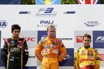 Esteban Ocon, Felix Rosenqvist und Tom Blomqvist 