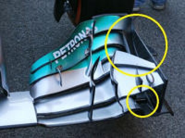 Frontflügel des Mercedes F1 W05 Hybrid Frontflügel des Mercedes F1 W05 Hybrid