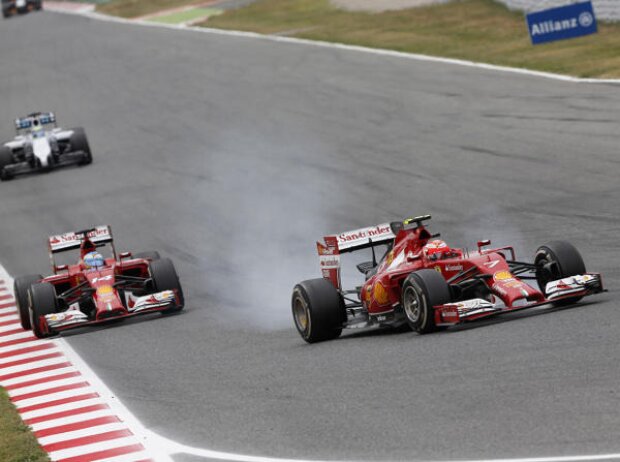 Titel-Bild zur News: Kimi Räikkönen, Fernando Alonso, Felipe Massa