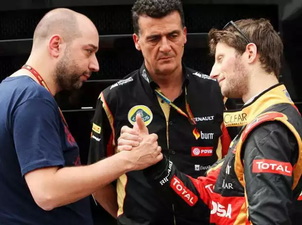 Gerard Lopez, Romain Grosjean Titel-Bild zur News: Gerard Lopez, Romain Grosjean