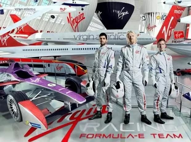 Jaime Alguersuari, Richard Branson, Sam Bird Titel-Bild zur News: Jaime Alguersuari, Richard Branson, Sam Bird