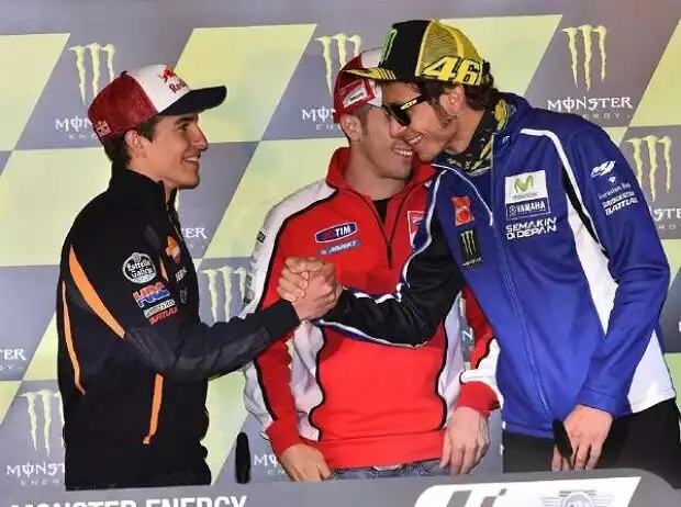 Marc Marquez, Valentino Rossi Titel-Bild zur News: Marc Marquez, Valentino Rossi