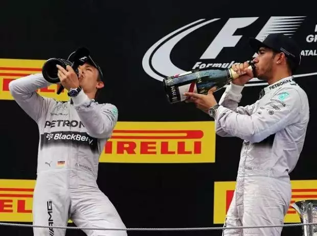 Titel-Bild zur News: Nico Rosberg, Lewis Hamilton