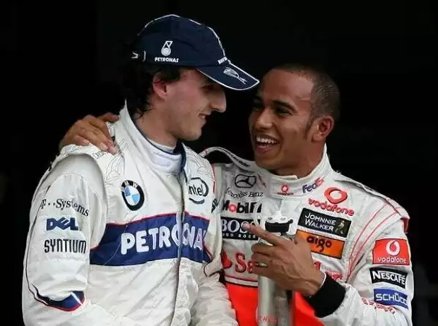 Lewis Hamilton, Robert Kubica Titel-Bild zur News: Lewis Hamilton, Robert Kubica
