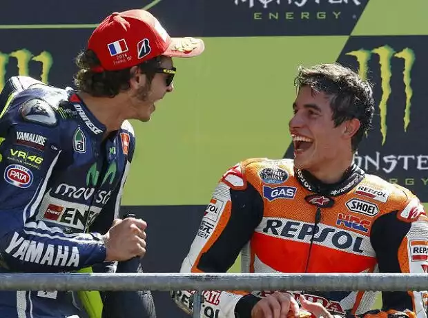 Titel-Bild zur News: Marc Marquez, Valentino Rossi