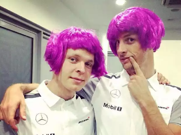 Jenson Button, Kevin Magnussen Titel-Bild zur News: Jenson Button, Kevin Magnussen