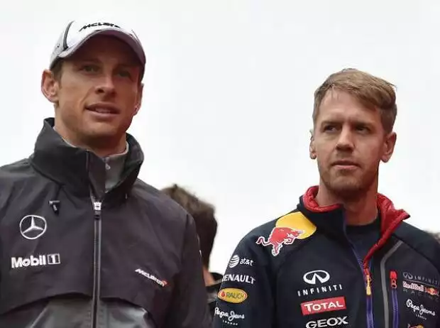 Jenson Button, Sebastian Vettel Titel-Bild zur News: Jenson Button, Sebastian Vettel