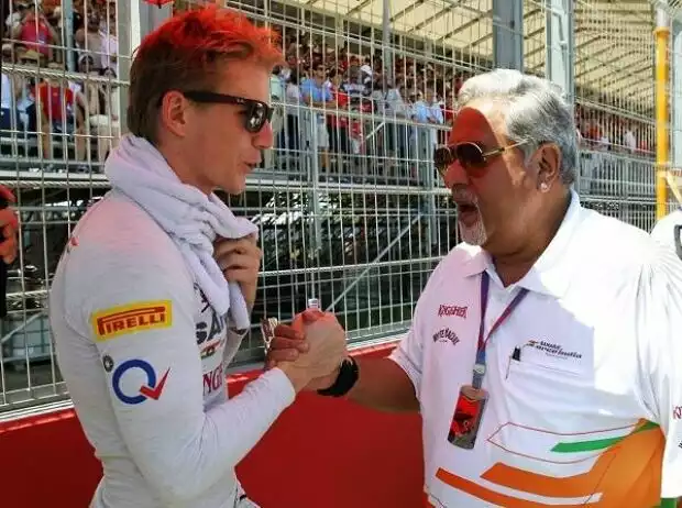 Nico Hülkenberg, Vijay Mallya Titel-Bild zur News: Nico Hülkenberg, Vijay Mallya