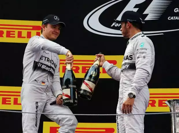 Titel-Bild zur News: Nico Rosberg, Lewis Hamilton