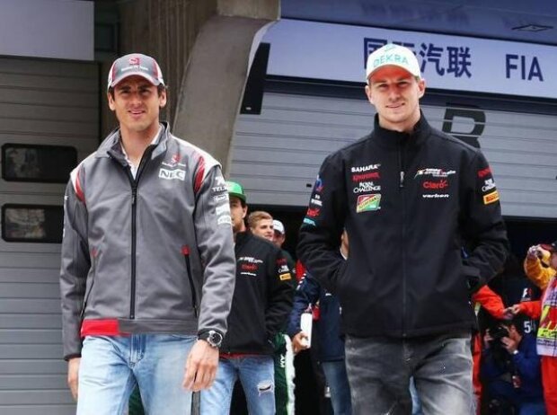Titel-Bild zur News: Nico Rosberg, Adrian Sutil, Nico Hülkenberg