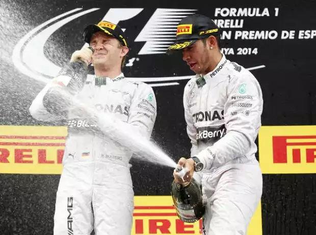 Titel-Bild zur News: Nico Rosberg, Lewis Hamilton