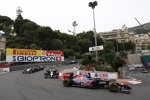 Jean-Eric Vergne (Toro Rosso), Kevin Magnussen (McLaren) und Nico Hülkenberg (Force India) 