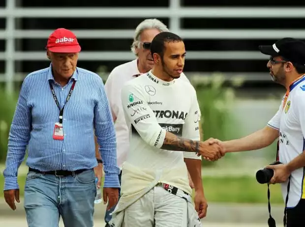Niki Lauda, Lewis Hamilton Titel-Bild zur News: Niki Lauda, Lewis Hamilton