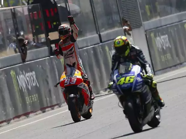 Titel-Bild zur News: Marc Marquez, Valentino Rossi
