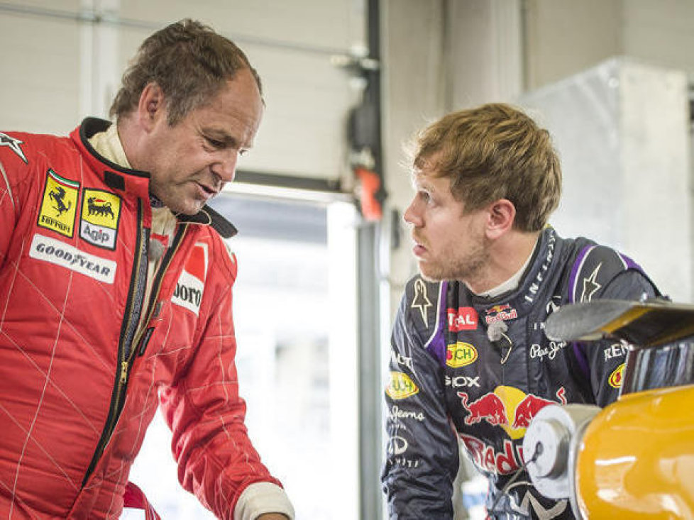 Gerhard Berger und Sebastian Vettel