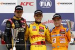 Esteban Ocon, Tom Blomqvist und Felix Rosenqvist 
