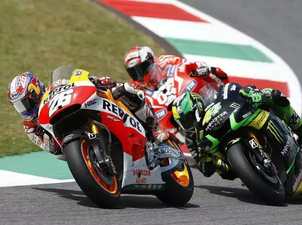 Daniel Pedrosa, Pol Espargaro und Andrea Dovizioso Titel-Bild zur News: Daniel Pedrosa, Pol Espargaro und Andrea Dovizioso