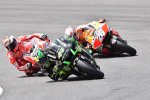 Pol Espargaro vor Andrea Dovizioso und  Daniel Pedrosa 