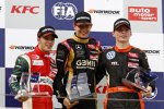 Antonio Fuoco, Esteban Ocon und Max Verstappen 