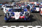 Alexander Wurz, Stephane Sarrazin und Kazuki Nakajima (Toyota) 