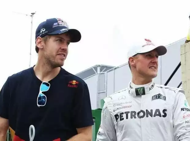 Titel-Bild zur News: Sebastian Vettel, Michael Schumacher