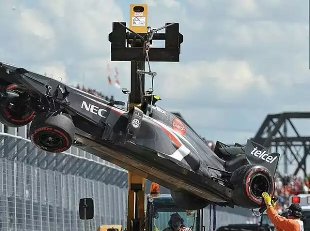 Esteban Gutierrez, Unfall Titel-Bild zur News: Esteban Gutierrez, Unfall