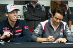 Daniil Kwjat (Toro Rosso) und Esteban Gutierrez (Sauber) 