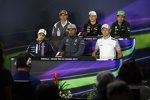 Felipe Massa (Williams), Lewis Hamilton (Mercedes), Jenson Button (McLaren), Kamui Kobayashi (Caterham), Nico Hülkenberg (Force India) und Adrian Sutil (Sauber) 