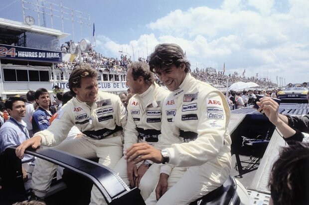 ~Jochen Mass, Manuel Reuter und Stanley Dickens (Sauber-Mercedes)~ ~Jochen Mass, Manuel Reuter und Stanley Dickens (Sauber-Mercedes)~